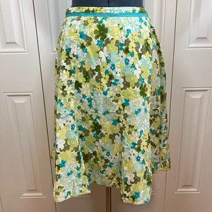 Requirements Floral Cotton Panel Skirt Sz 10
